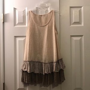 Cream top with layers